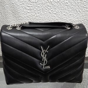 YSL Black Quilted Leather Handbag